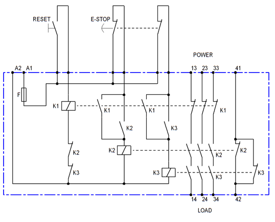 Реле безопасности схема подключения safety - Self Checking Circuit - Electrical Engineering Stack Exchange