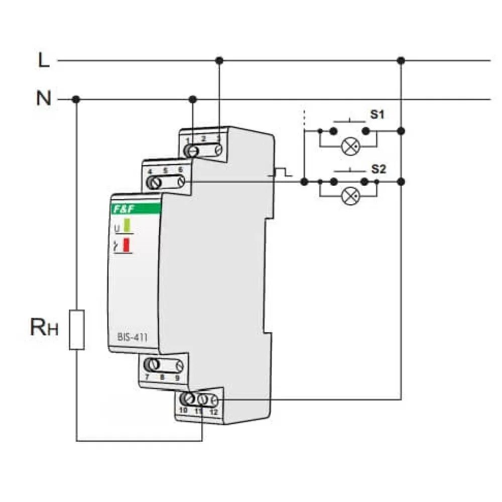 Реле bis 411 схема подключения Реле импульсное bis