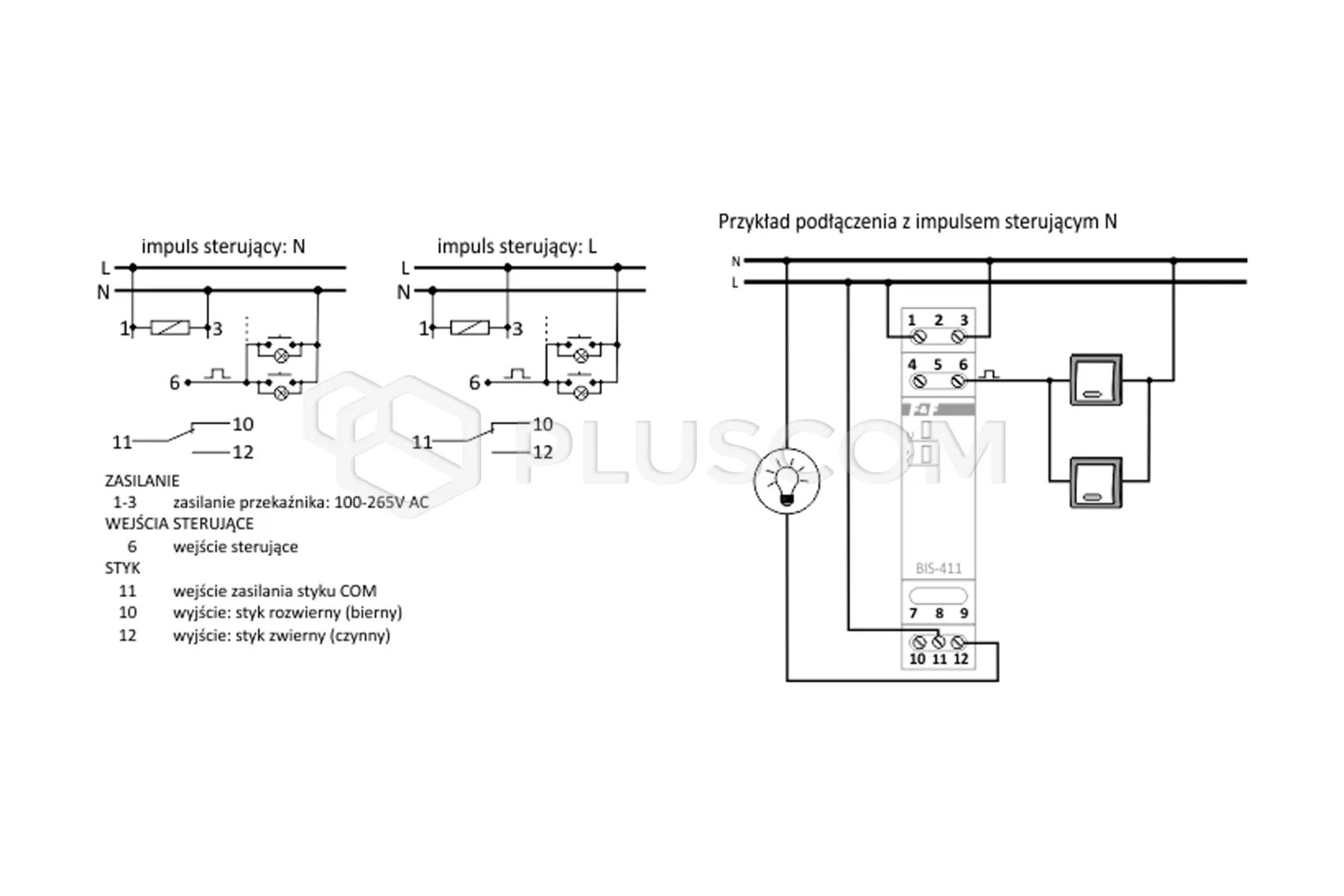 Реле bis 411 схема подключения Реле импульсное bis 411 Bel-Okna.ru