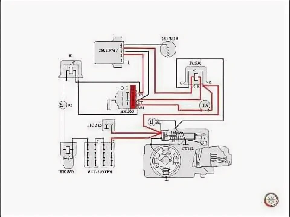 Реле блокировки стартера камаз 4310 схема подключения Включатель стартера, цепь дистанционного управления стартером - YouTube