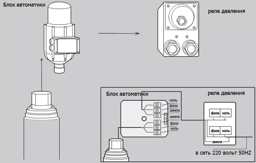Реле давления pr 10 схема подключения Реле давления воды для насоса: устройство и принцип действия, подключение в схем