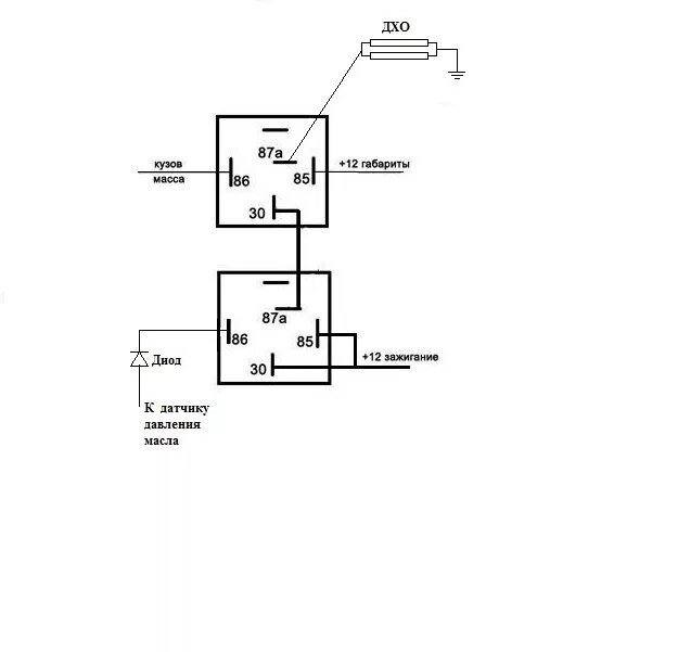 Реле дхо своими руками схема Установка и подключение ДХО (Дневные ходовые огни). - Lada 4x4 5D, 1,8 л, 1997 г