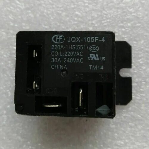 Реле hf105f 4 схема подключения 1PC HongFa JQX-105F-4-220A-1HS Power Relay 30A 240VAC eBay