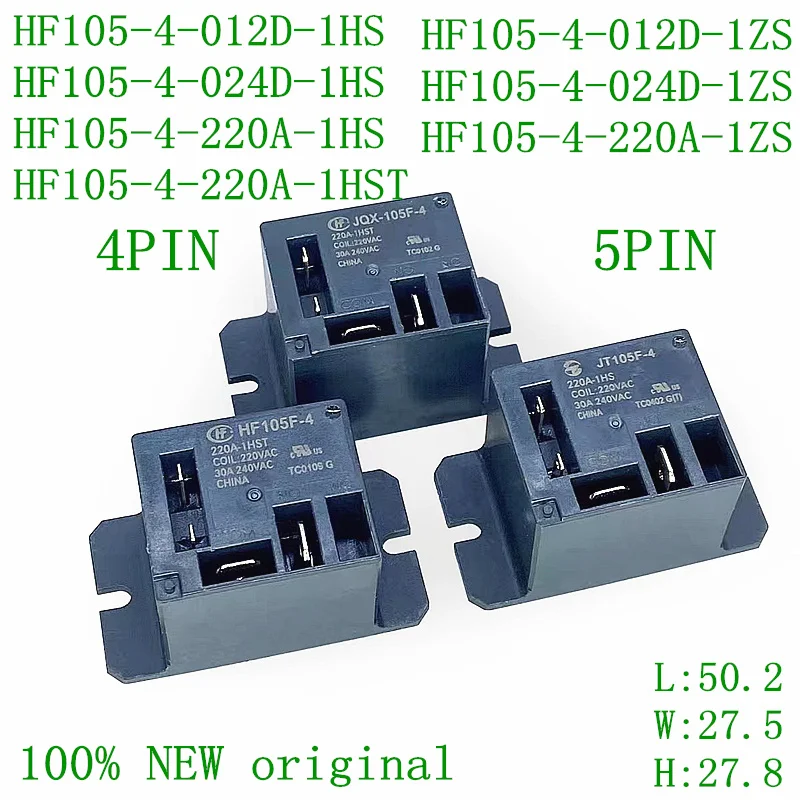 Реле hf105f 4 схема подключения 10 шт., 100% Φ 012D 024D 220A 1ZS 1cav-1HS 12 В 24 В 220 В постоянного тока, Φ 0