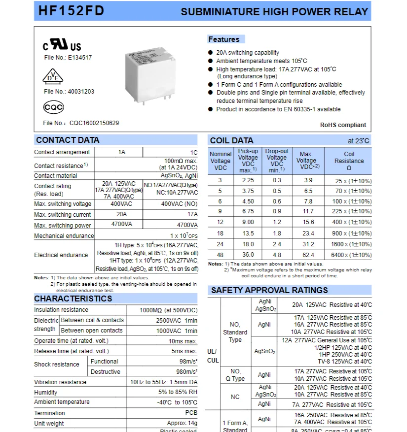 Реле hf152f схема подключения 100% Hongfa Relais Hf152fd 12-1hq 12vdc 4pin 17a 12-1hst 12-1hs - Buy Hf152fd Re