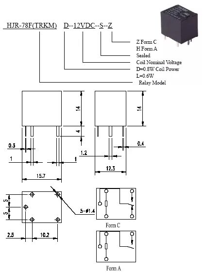 Реле hjr 3ff s z схема подключения HJR-78F-L-12VDC-SZ/ TRKM Реле TIANBO - купить в СПб