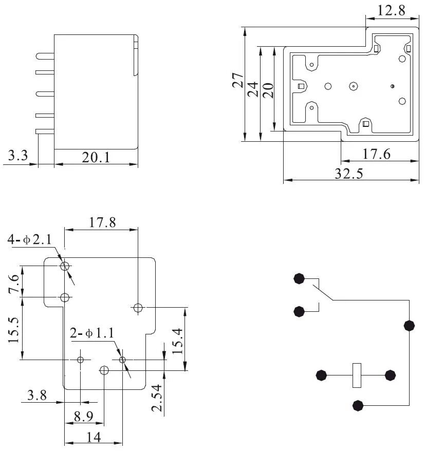 Реле jjx rg01 схема подключения Реле JQX-15F(T90) 30A 1C Coil 24VDC - Купить Недорого на Bigl.ua (772473536)