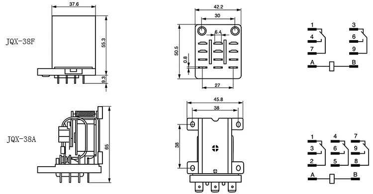 Реле jjx rg01 схема подключения Qianji Power 12v 30a Power Relays Customized Automatic Mini Relay - Buy 2 Pin Fl