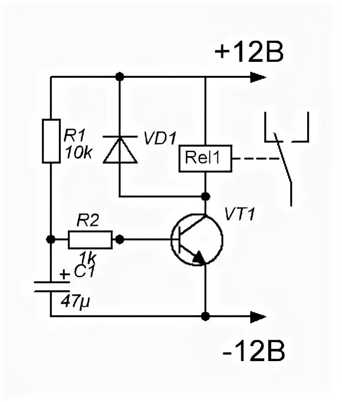 Реле на транзисторах своими руками схемы Ответы Mail.ru: мне нужна схема при включении которой она будет посылать питание