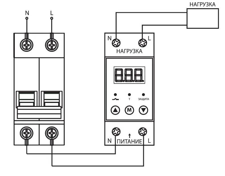 Реле напряжения 220 однофазное схема подключения Реле контроля напряжения: принцип работы и нюансы подключения