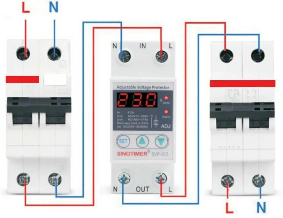 Реле напряжения 220в схема установки Схема реле напряжения 220в фото - DelaDom.ru