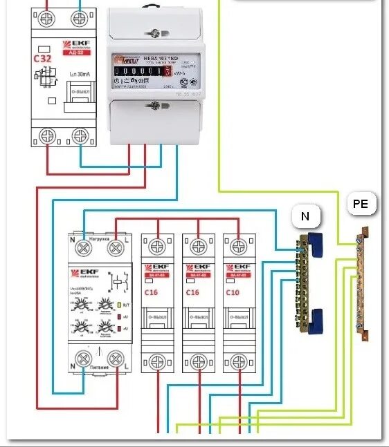 Реле напряжения однофазное схема подключения в щитке На критику - Сообщество "Гильдия Электриков" на DRIVE2