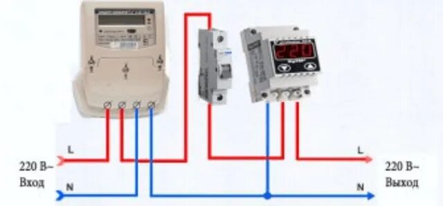 Реле напряжения подключение с счетчиком Защита питаемого трёхфазной сетью электрооборудования от некачественного напряже