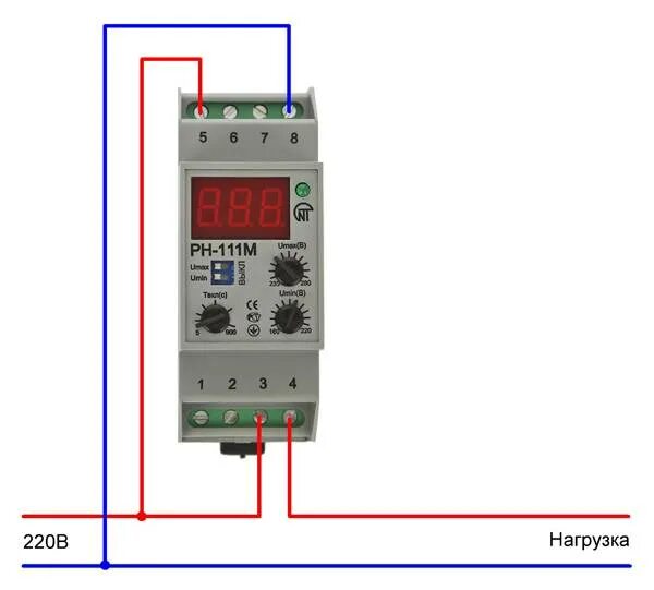 Реле напряжения рн 113 схема подключения Рн 111 схема подключения