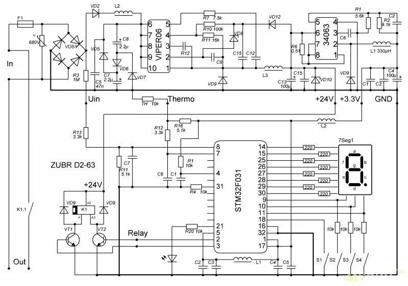 Реле напряжения своими руками схема Реле напряжения ZUBR-D2-63 от DS Electronics