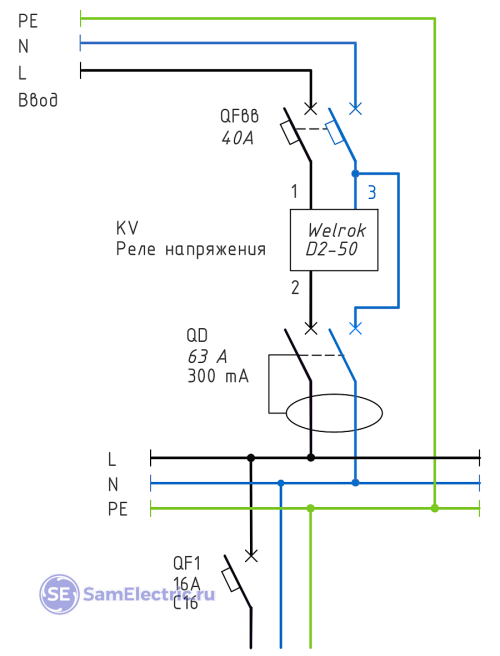 Реле напряжения welrok d2 63 схема подключения Реле напряжения Welrok: настройка, испытания, вскрытие СамЭлектрик.ру Дзен
