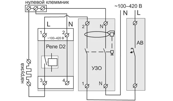 Реле напряжения welrok схема подключения Реле защиты от перенапряжения D2-50 RBUZ / ZUBR: купить по цене 3530 р. в Москве