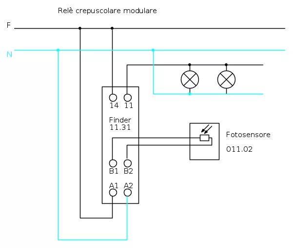Реле освещенности схема подключения Come ti collego Vol.2 - ElectroYou, crepuscolare finder