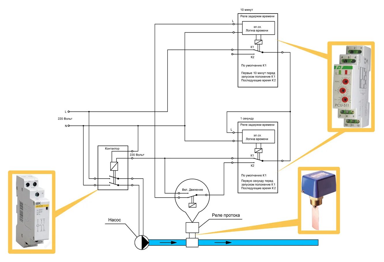 Реле потока воды для насоса схема подключения Реле защиты насоса от сухого хода - Roleton.ru