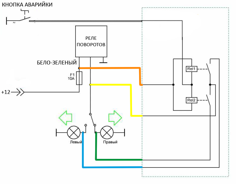 Реле поворота уаз схема подключения Форум клуба владельцев мотоцикла Honda Varadero.: Аварийка (3/3)
