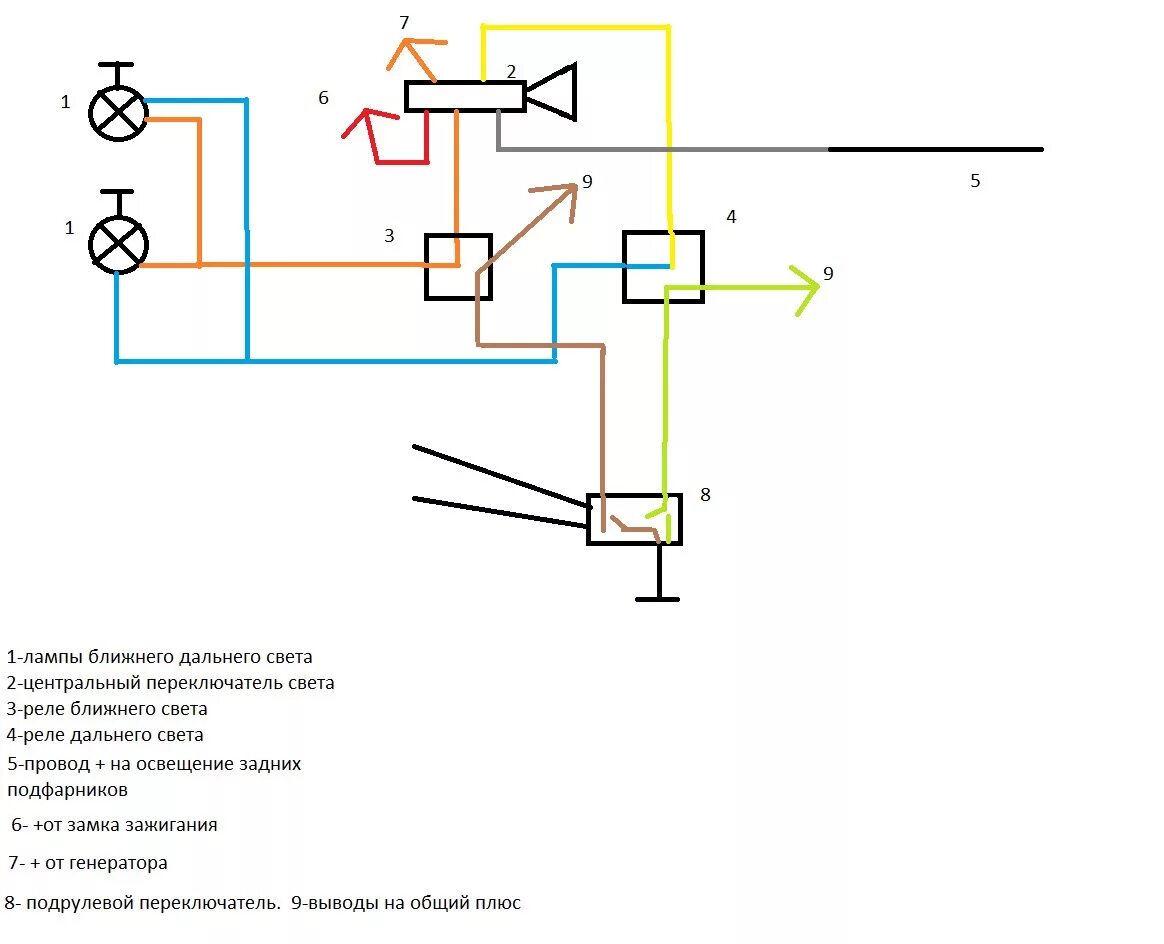 Реле поворотов москвич 2140 схема подключения переделка системы освещения а. м. москвич 412 под реле (теория) - Москвич 412, 1