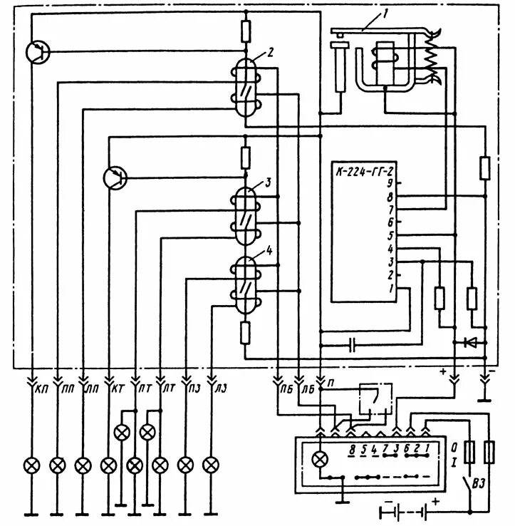 Реле поворотов рс 950 схема подключения уаз Электронные реле-прерыватели указателей поворота и аварийной сигнализации (Освещ