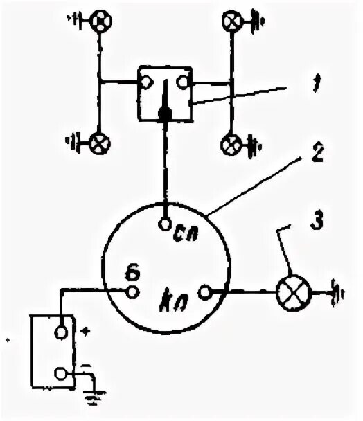 Реле поворотов зил схема подключения Реле блокировки рб-1