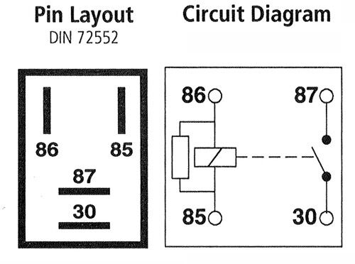 Реле распиновка схема Micro Relay 4 PIN 12v 40a + Resistor Normally Open Mini 40 amp CAR VAN BOAT MRY5