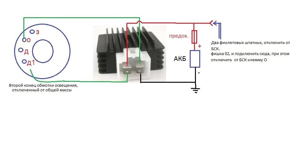Реле регулятор мотоцикла подключение Will the rapture work in Minsk according to this scheme without an accumulator? 