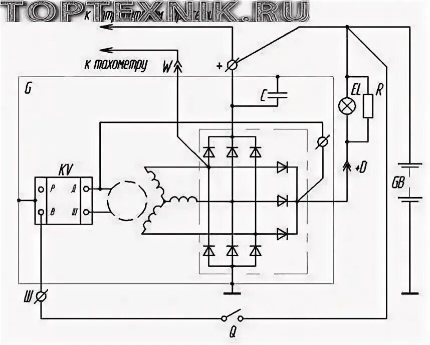 Реле регулятор напряжения генератора камаз схема подключения Генератор КамАЗ Евро-3: схема подключения, как подключить, распиновка проводов, 