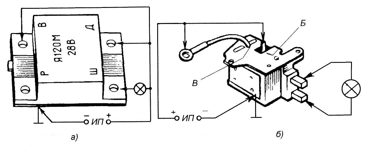 Реле регулятор напряжения генератора камаз схема подключения Схема подключения рр 310