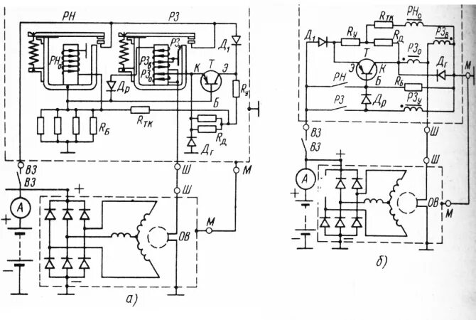Реле регулятор рр 362 б1 схема подключения Реле регулятор рр 362 б1 схема