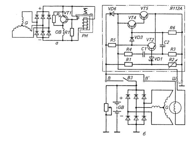 Реле регулятор я112а схема подключения Какой ток применяется на автомобилях и тракторах? - Студопедия.Нет