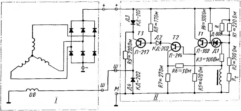 Реле регулятор зил 130 схема подключения Генератор переменного тока автомобиля ЗИЛ-130