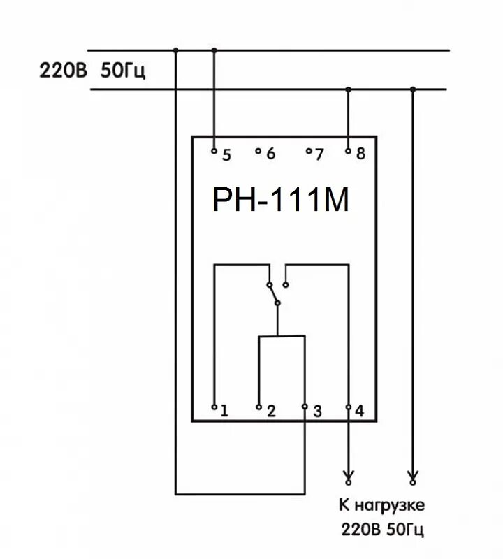 Реле рн 111м схема подключения Рн 111м схема подключения