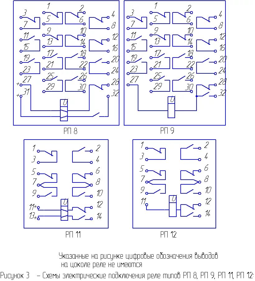 Реле рп 12 схема подключения Реле промежуточные двухпозиционные РП 8, 9, 11, 12 - АО "ЧЭАЗ"