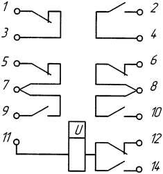 Реле рп 12 схема подключения РП-8, РП-9, РП-11, РП-12 - Реле промежуточные двухпозиционные