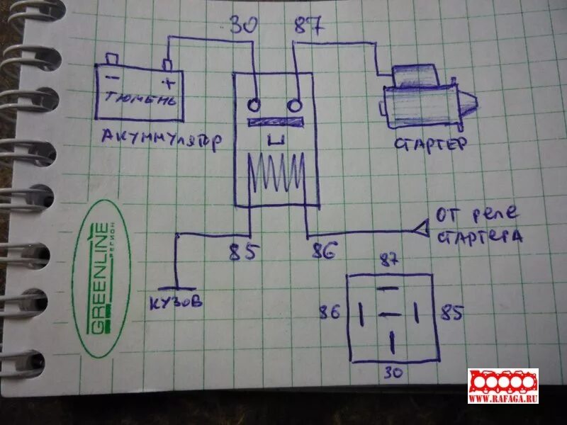 Реле рс 530 схема подключения Honda Ascot - делаем разгрузку реле стартера - DRIVE2
