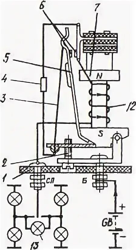 Реле рс57 схема подключения Электромагнитные реле-прерыватели указателей поворота - Студопедия