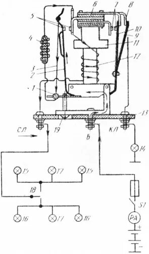 Реле рс57 схема подключения Коммутационная аппаратура автомобиля ЗИЛ
