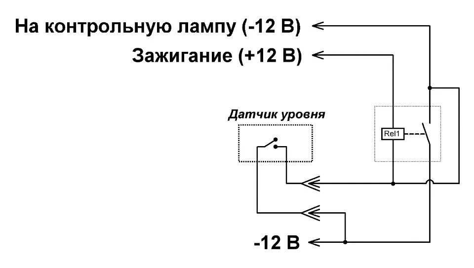 Реле с самоподхватом 12в схема подключения Индикация низкого уровня омывающей жидкости Toyota Avensis T25 рестайлинг. - Toy