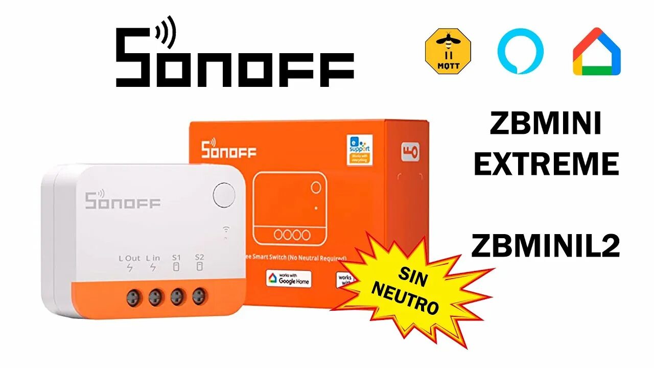 Реле sonoff zbminil2 extreme zigbee схема подключения Sonoff Mini Zigbee SIN NEUTRO - Sonoff ZBMINIL2 - - YouTube