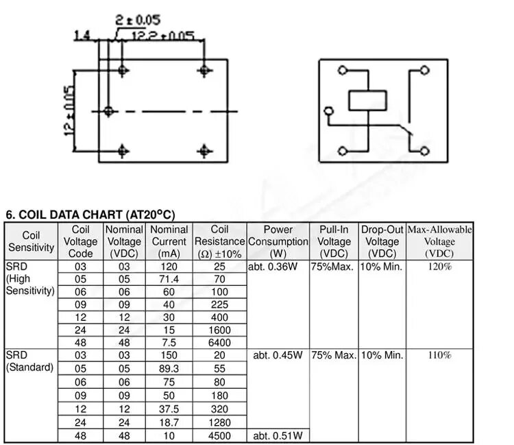 Реле srd 05vdc sl c схема подключения Реле времени Φ 5V 6V 9V 12V 24V 48V DC 10A 125V 250V AC SPDT NO Typc A 4PIN Стро