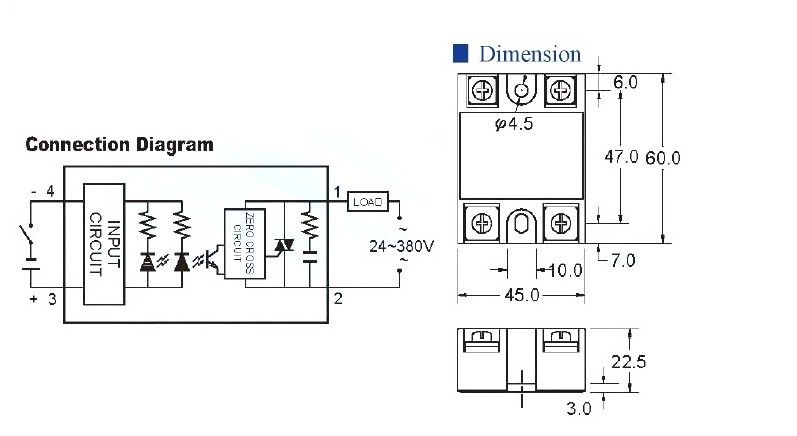 Реле ssr 40aa схема подключения Твердотельное реле SSR-40 DA - Электронные модули