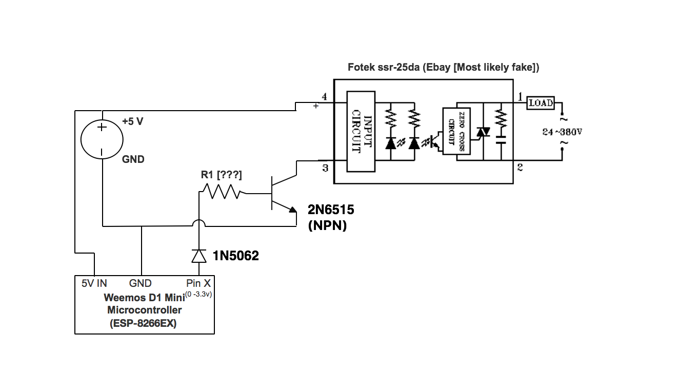 Реле ssr 40aa схема подключения relay - Base resistor on NPN transistor - Electrical Engineering Stack Exchange