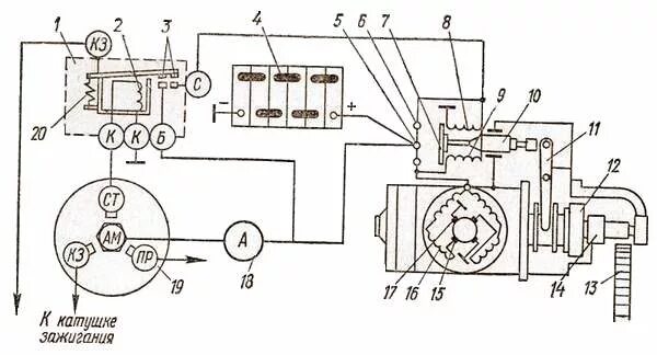 Реле стартера газ 53 схема подключения Atv катушка зажигания регулятор реле стартера схема - фото - АвтоМастер Инфо