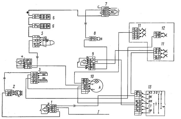 Реле стартера камаз схема подключения ЭЛЕКТРООБОРУДОВАНИЕ АВТОМОБИЛЕЙ КАМАЗ - ЧАСТЬ 2 Автомобиль, Электро