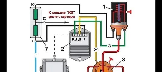 Реле стартера уаз буханка 409 схема подключения Схема подключения зажигания уаз бесконтактное с вариатором