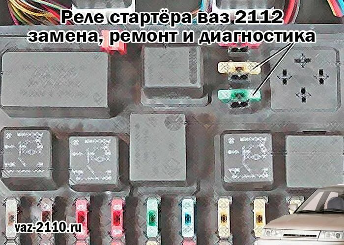 Реле стартера ваз 2110 фото Реле стартёра ваз 2112 - замена, ремонт и диагностика