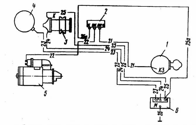 Реле стартера зил 130 схема подключения Цветная электрическая схема электрооборудования ЗИЛ 131 и 130 с описанием провод